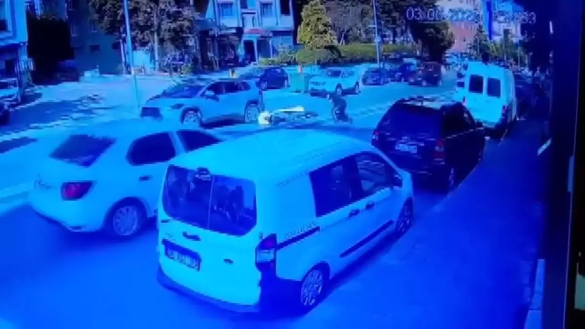 Ataşehir'de Motosiklet Kazası
