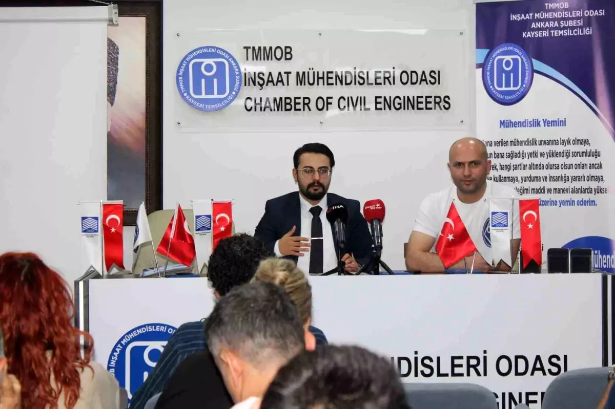 Yapı Denetim Kuruluşları Genel Başkanı Toraman, Kayseri'de Mühendislere Destek Verdi