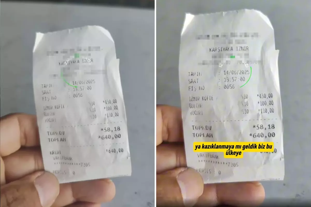 Almanya'dan gelen gurbetçi yemek hesabını görünce şoke oldu: Kazıklanmaya mı geldik?