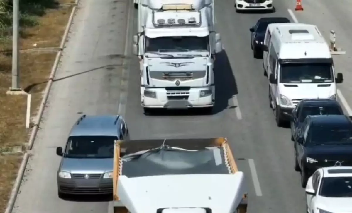 Mersin'de Drone ile Trafik Denetimi