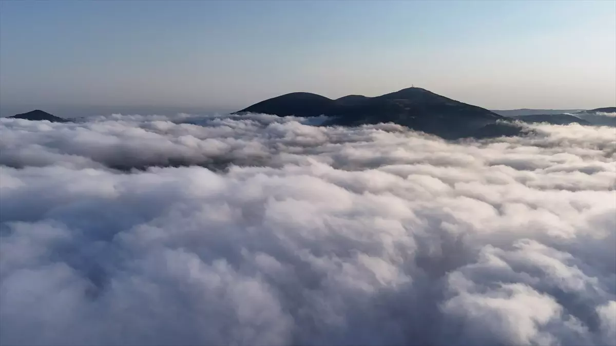 Dürtmen Dağı'nda Sis Denizi Görüntülendi