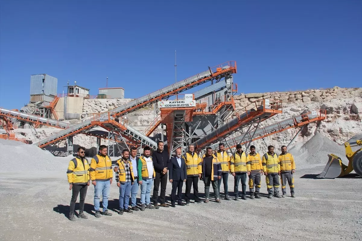 Kocasinan'dan 1 Milyon Ton Agrega Üretimi